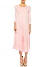 Load image into Gallery viewer, Moa Collection Solid jersey knit a-line dress