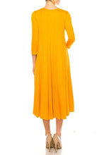 Load image into Gallery viewer, Moa Collection Solid jersey knit a-line dress