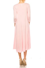 Load image into Gallery viewer, Moa Collection Solid jersey knit a-line dress