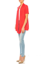 Load image into Gallery viewer, Moa Collection Solid, relax fit cardigan with an open front