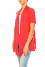 Load image into Gallery viewer, Moa Collection Solid, relax fit cardigan with an open front