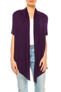 Moa Collection Solid, relax fit cardigan with an open front