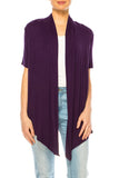 Moa Collection Solid, relax fit cardigan with an open front