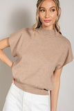 eesome Mock Neck Short Sleeve Top