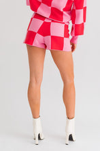 Load image into Gallery viewer, LE LIS CHECKERED SWEATER SHORTS