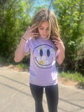 Ask Apparel Orchid Smiley Daisy Tee