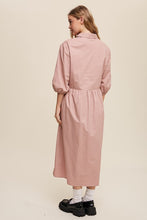 Load image into Gallery viewer, Listicle Button Front Puff Sleeve Babydoll Maxi Dress