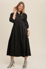 Load image into Gallery viewer, Listicle Button Front Puff Sleeve Babydoll Maxi Dress