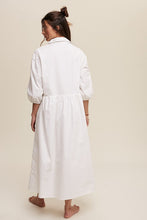 Load image into Gallery viewer, Listicle Button Front Puff Sleeve Babydoll Maxi Dress