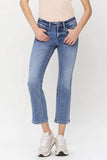 VERVET by Flying Monkey Mid Rise Kick Flare Jeans