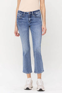 VERVET by Flying Monkey Mid Rise Kick Flare Jeans