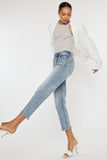 Kan Can USA HIGH RISE STRAIGHT FIT JEANS-KC20011L