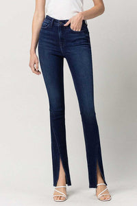 Flying Monkey High Rise Slim Straight W/Slit