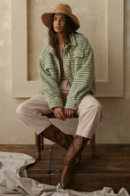 Load image into Gallery viewer, Listicle Plaid Fleece Shacket