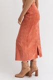 LE LIS CORD MAXI SKIRT