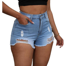 Load image into Gallery viewer, Ripped Stretchy Denim Short, MEDIUM, 14C-172B003