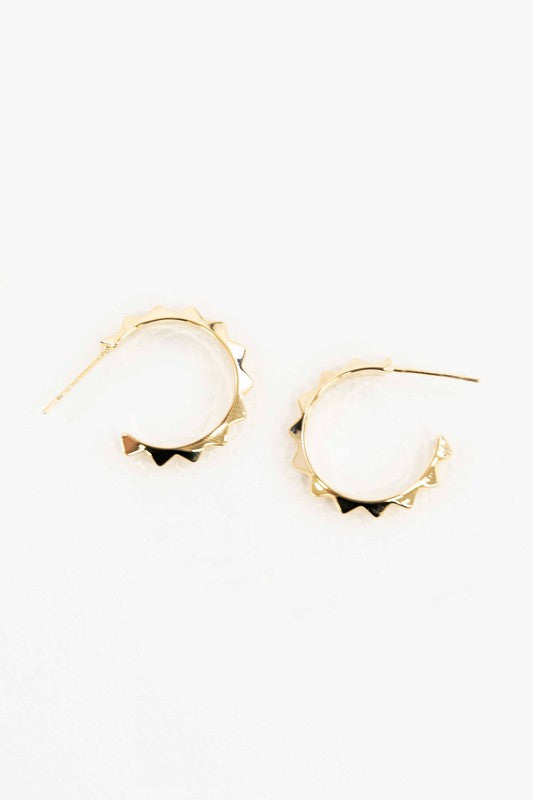 Lovoda Spiked Hoop Earrings