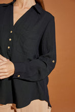 Load image into Gallery viewer, Mustard Seed V Neck Button Down Henley Shirt