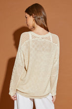 Load image into Gallery viewer, Mustard Seed HOLLOW DETAIL CARDIGAN SWEATER