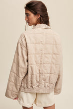 Load image into Gallery viewer, Listicle Quilted Denim Jacket