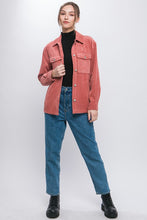 Load image into Gallery viewer, Love Tree Corduroy Button Down Jacket With Pockets