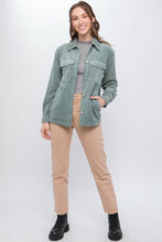 Load image into Gallery viewer, Love Tree Corduroy Button Down Jacket With Pockets