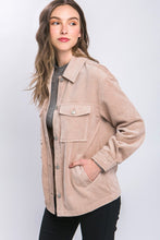 Load image into Gallery viewer, Love Tree Corduroy Button Down Jacket With Pockets