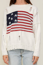 Load image into Gallery viewer, TIMING Distressed USA Logo Sweater