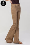 VERVET by Flying Monkey Plus Size High Rise Super Flare Jeans