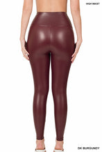 Load image into Gallery viewer, ZENANA HIGH RISE FAUX LEATHER LEGGINGS