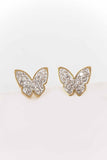 Lovoda Sparkling Butterfly Stud Earrings