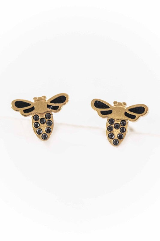 Lovoda Buzzing Bee Stud Earrings