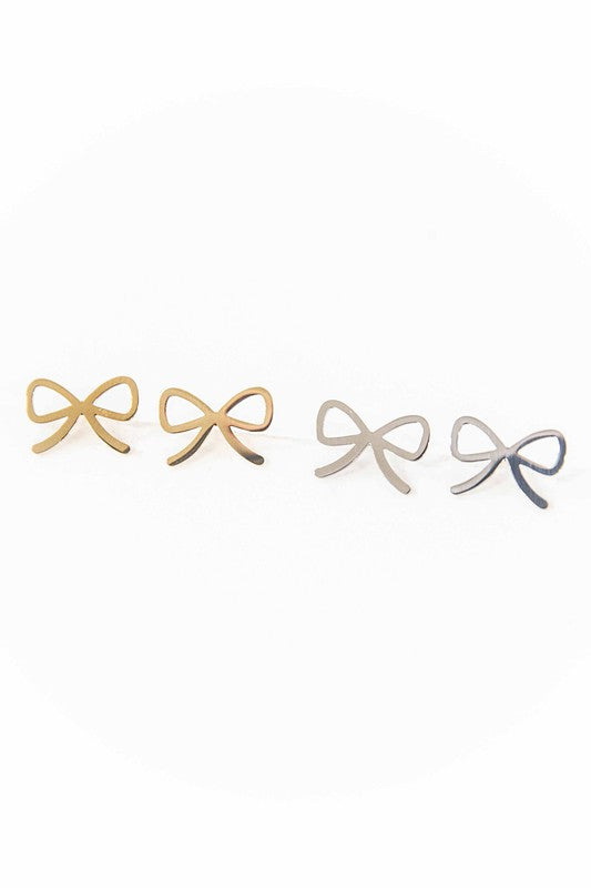 Lovoda Cute Bow Stud Earrings