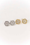 Lovoda Bright Hexagon Stud Earrings