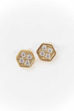 Lovoda Bright Hexagon Stud Earrings