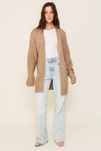 Load image into Gallery viewer, TIMING Long Sleeve Open Front Cardigan With Back Heart