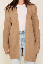 Load image into Gallery viewer, TIMING Long Sleeve Open Front Cardigan With Back Heart