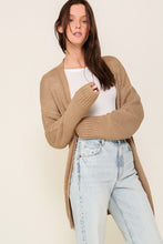 Load image into Gallery viewer, TIMING Long Sleeve Open Front Cardigan With Back Heart