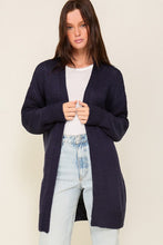 Load image into Gallery viewer, TIMING Long Sleeve Open Front Cardigan With Back Heart