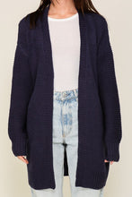 Load image into Gallery viewer, TIMING Long Sleeve Open Front Cardigan With Back Heart