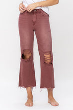 Load image into Gallery viewer, VERVET by Flying Monkey 90S VINTAGE HIGH RISE CROP FLARE JEAN