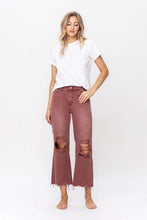 Load image into Gallery viewer, VERVET by Flying Monkey 90S VINTAGE HIGH RISE CROP FLARE JEAN