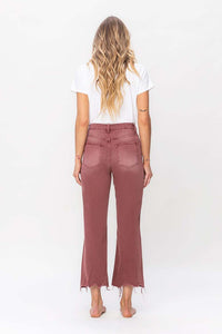 VERVET by Flying Monkey 90S VINTAGE HIGH RISE CROP FLARE JEAN