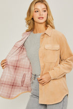 Load image into Gallery viewer, Love Tree Corduroy Reversible Button Down Jacket