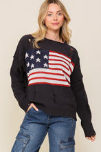 Load image into Gallery viewer, TIMING Distressed USA Logo Sweater