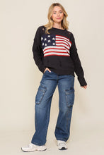 Load image into Gallery viewer, TIMING Distressed USA Logo Sweater