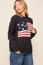 Load image into Gallery viewer, TIMING Distressed USA Logo Sweater