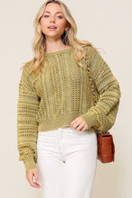 Load image into Gallery viewer, TIMING Acid Wash Round Neck Sweater