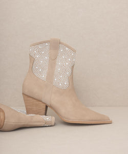 KKE Originals OASIS SOCIETY Cannes - Pearl Studded Western Boots