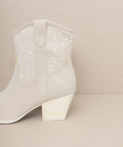 KKE Originals OASIS SOCIETY Cannes - Pearl Studded Western Boots